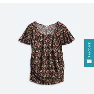 Maternity Flutter Sleeve Knit Top